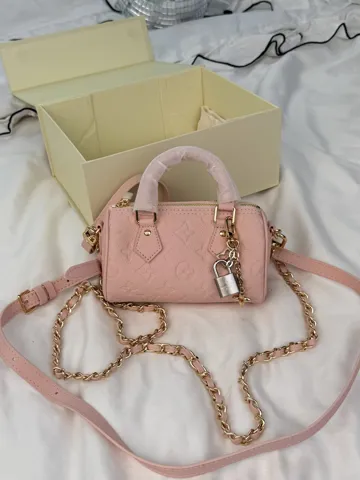 Louis Vuitton Speedy Bandouliete 20 Pink Monogram