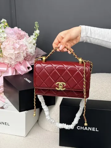 Chanel Mini Flap Bag Burgundy