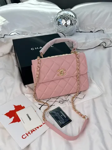 Chanel Coco Handle Pink with Gold Hardware