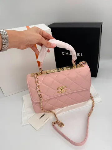 Chanel Coco Handle Pink with Gold Hardware