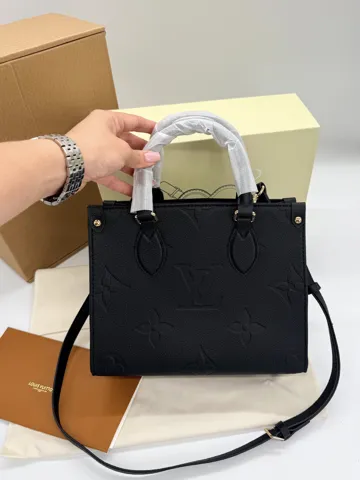 Louis Vuitton Onthego PM Monogram Empreinte Leather Black