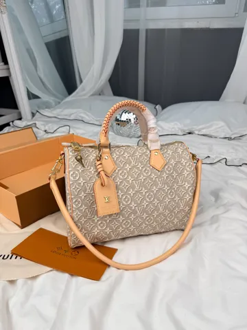 Louis Vuitton Speedy 30 Monogram Denim Cream