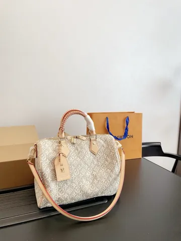 Louis Vuitton Speedy 30 Monogram Denim Cream