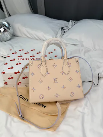 Louis Vuitton OnTheGo PM Purple Multicolor Monogram Cream