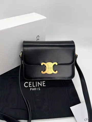 Celine Classique Triomphe Bag in Black