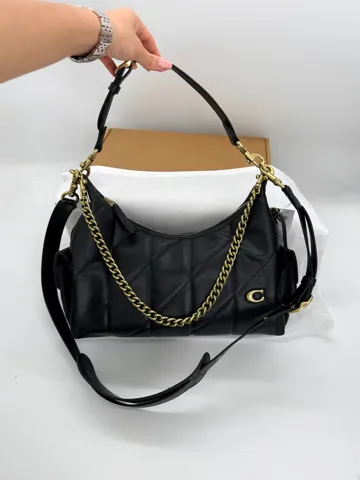 Coach Coach Tabby Shoulder Bag Black with Gold