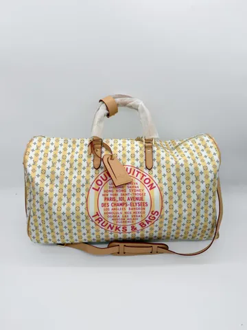 Louis Vuitton Keepall 50 Yellow Textile