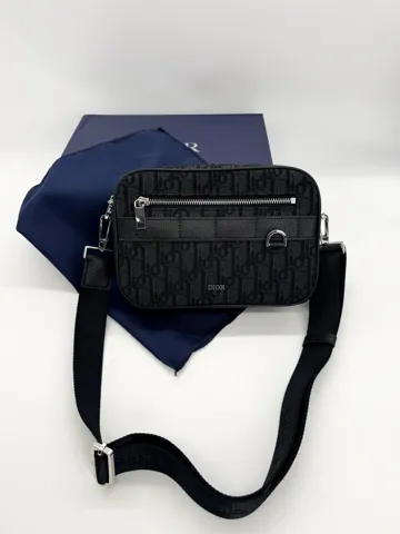 Dior Rider Messenger Black Oblique