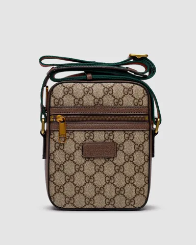 Gucci Small 'Ophidia' Shoulder Bag Brown