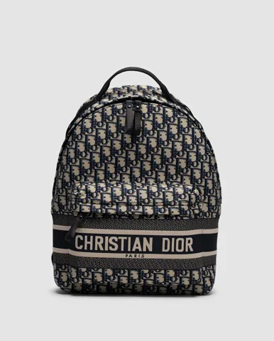 Dior Travel Backpack Dior Oblique Jacquard Grey/Black/Blue