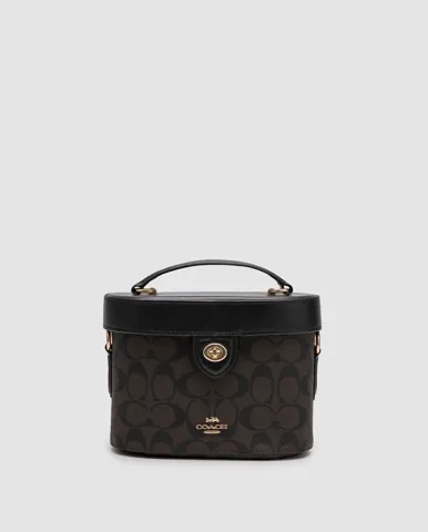 Coach Kay Crossbody Brown In Signature Canvas