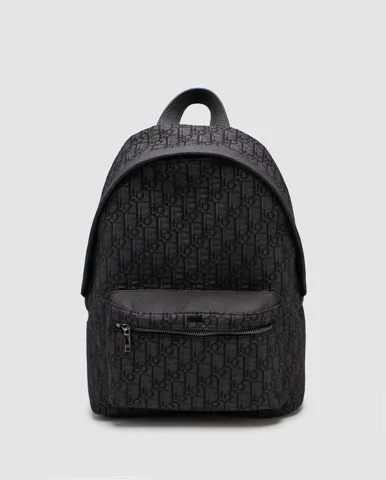 Dior Rider Backpack Black Dior Oblique Jacquard