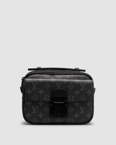 Louis Vuitton S Lock Messenger Damier Graphite Canvas Grey