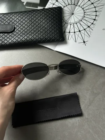 Bottega Veneta Black/Silver BV1386S 001 57/21/135