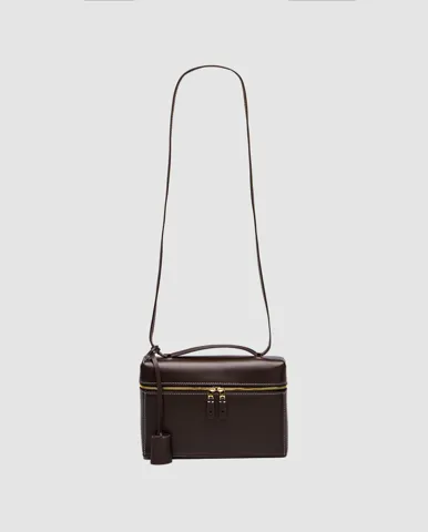 Loro Piana Extra Bag L23 Chocolate Leather