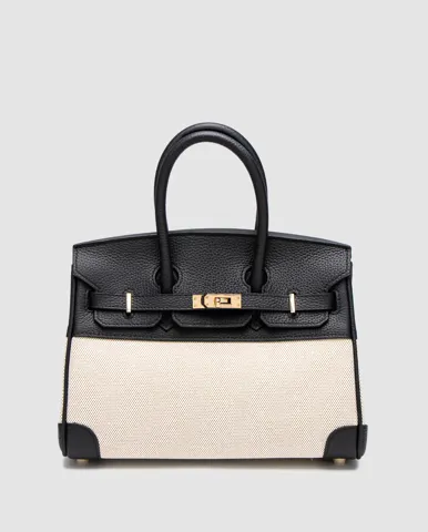 Hermes Birkin 25 Black/Canvas