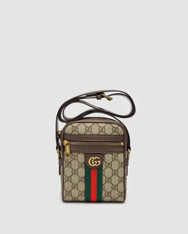 Gucci Ophidia GG Supreme Crossbody Bag Beige