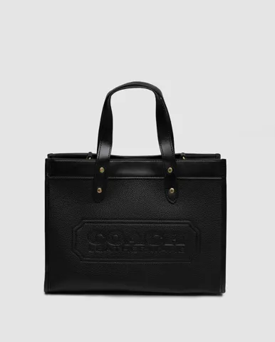 Coach Field Tote 30 In Colorblock With Coach Badge/Signature Canvas
