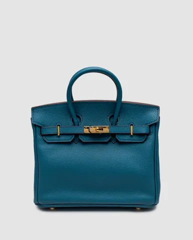 Hermes Birkin 25 New Bleu Jean/Gold