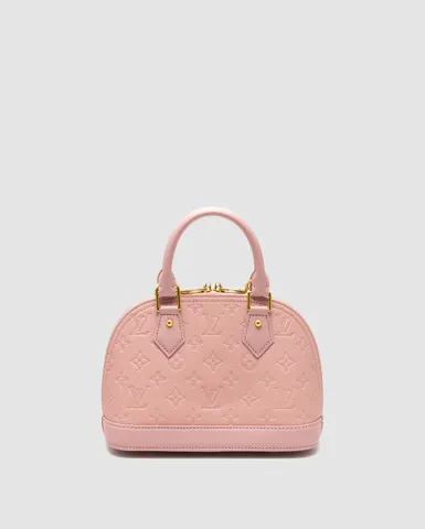 Louis Vuitton Alma Monogram Empreinte Leather Pink