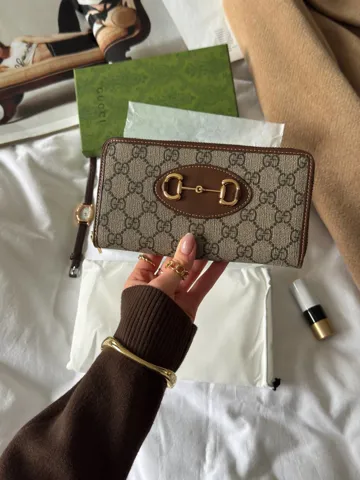 Gucci Horsebit 1955 Zip Around Wallet