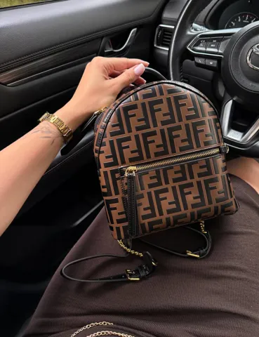 Fendi Mini Zucca FF Motif Backpack Brown [пильник, звичайна коробка]