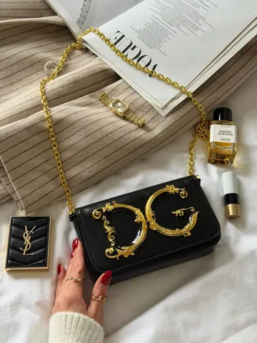 Dolce&Gabbana DG Girls Leather Black Bag