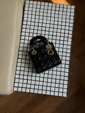 Dior Mini Lady Dior Bag Black/Gold