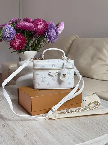 Louis Vuitton Vanity Chain Pouch Monogram White/Blue