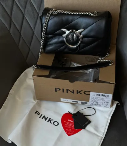 Pinko Baby Love Bag Puff Maxi Quilt Black/Silver [оригінальна коробка]