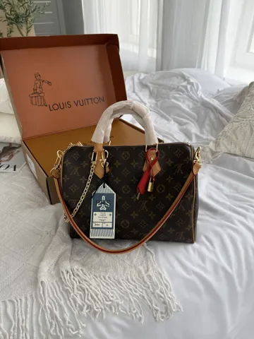 Louis Vuitton speedy 30 (червона середина)